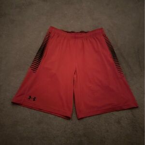Men's Under Armour Red Athletic Shorts